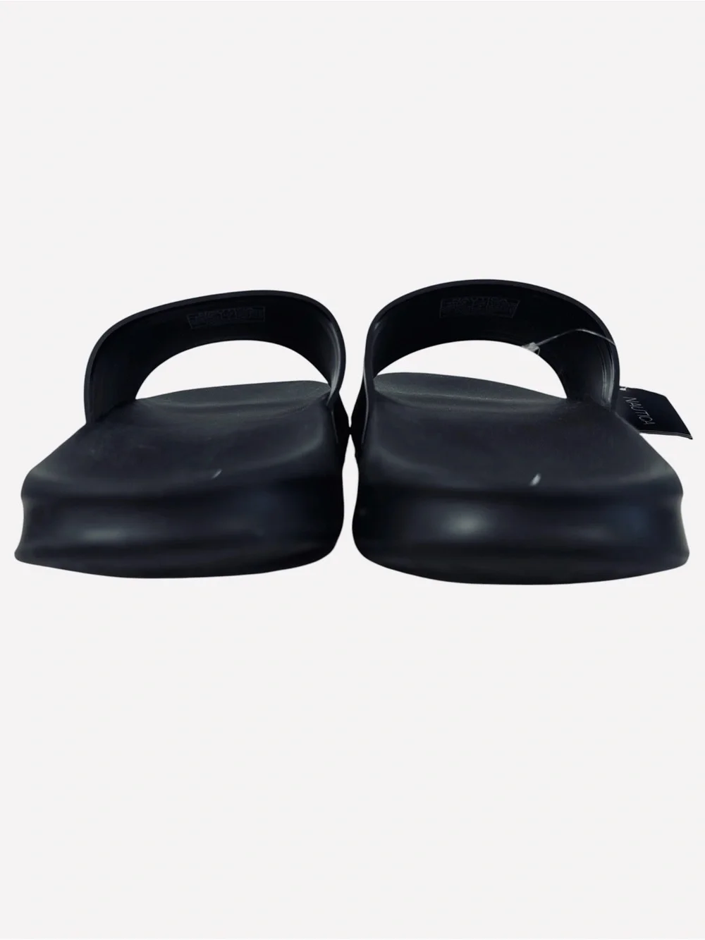 Nautica Men's Athletic Slide Comfort Sandal Shower Slippers Black/White Size 7